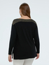 Pullover mit Carmenausschnitt und Lurex-Details image number 3