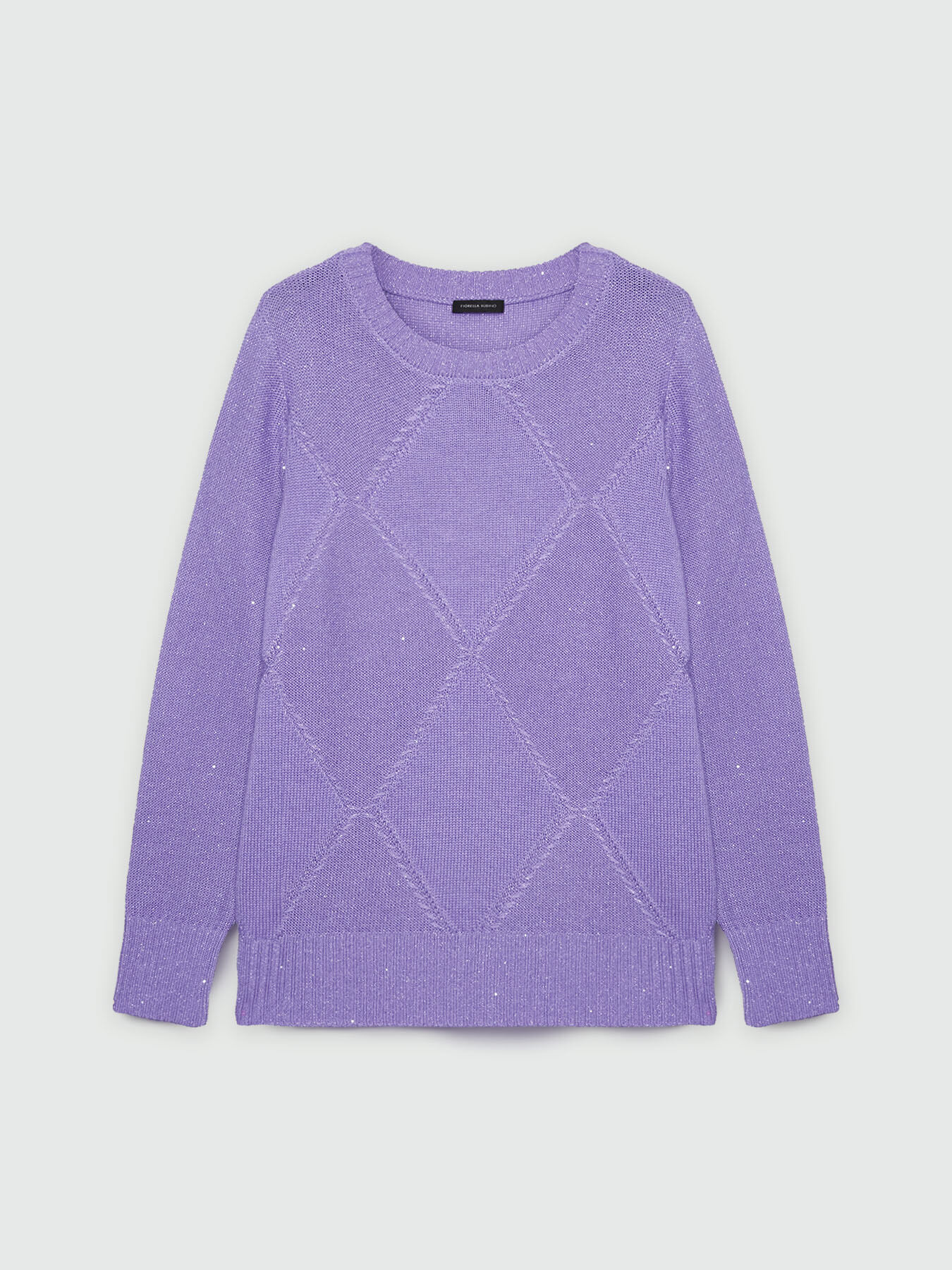 Pullover mit Rhomben und Mikro-Pailletten image number 4