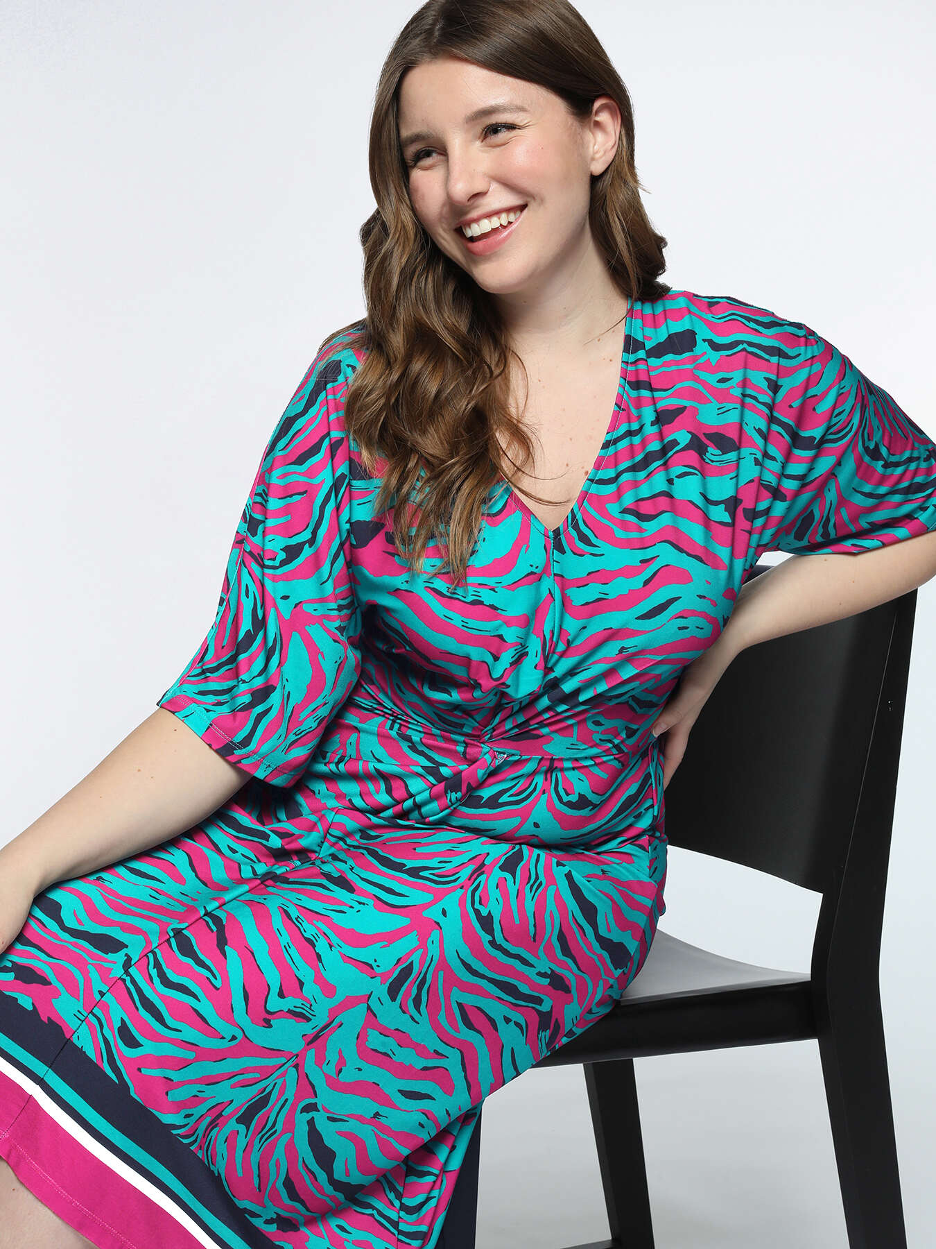 Robe imprim&eacute;e en jersey image number 3