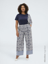 Pantalones Wide Leg de viscosa image number 0