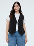 Stretch fabric vest image number 0