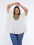 Blusa over con paillettes image number 0