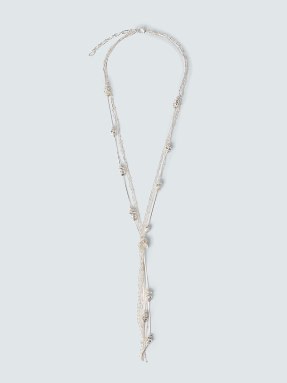 Collier multifils avec petits n&oelig;uds