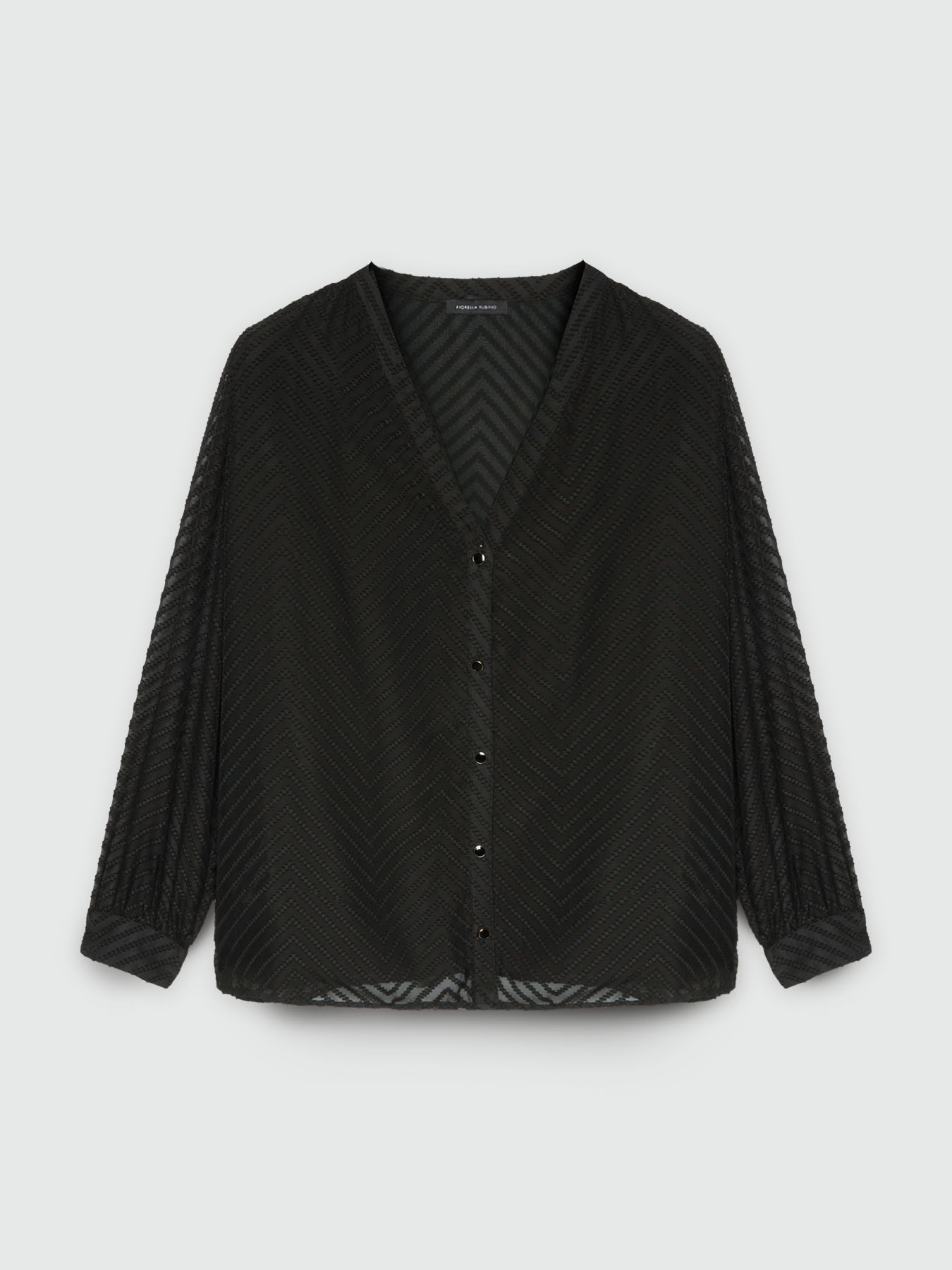 Blouse en tissu ouvrag&eacute; image number 3