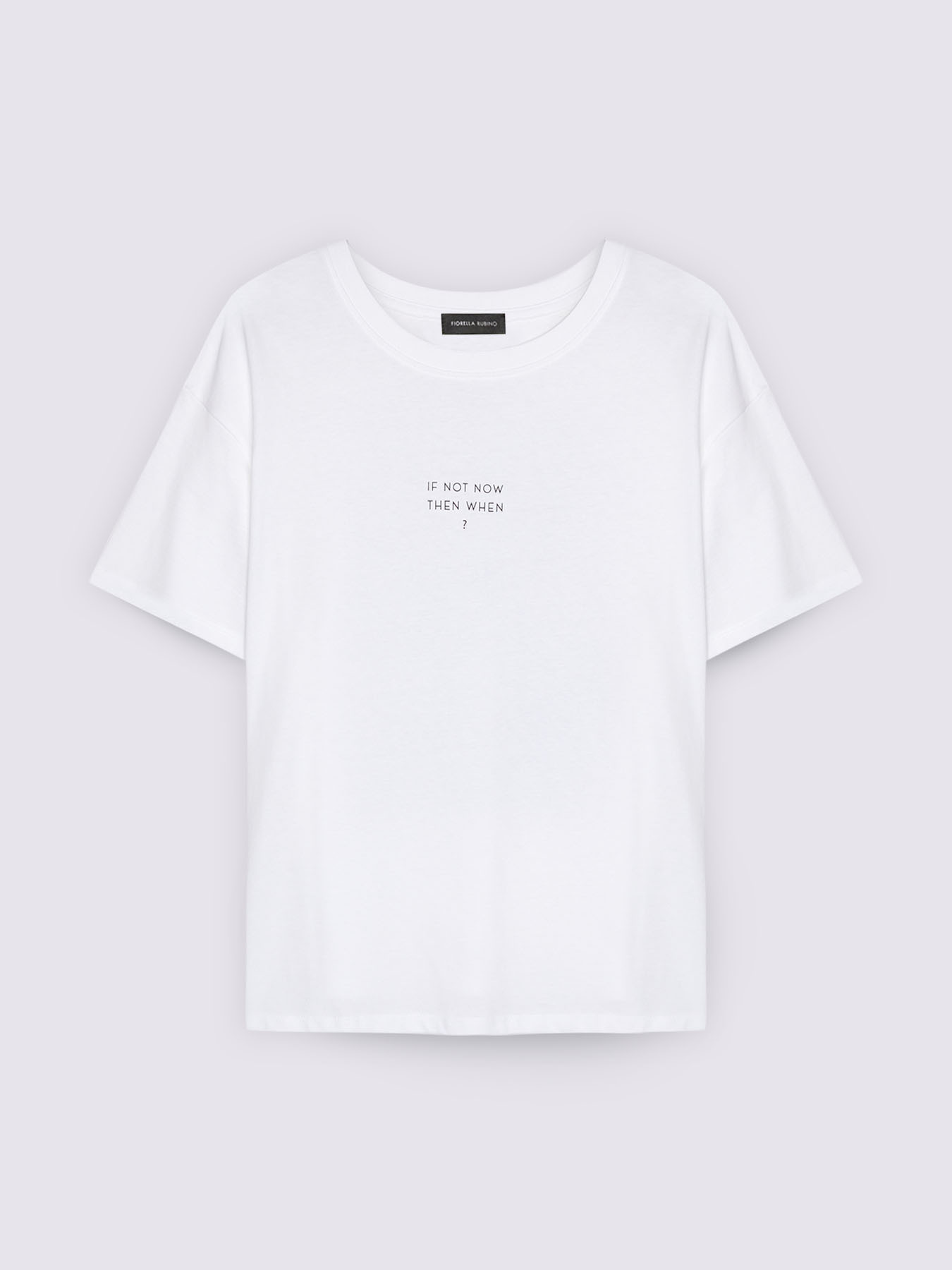 T-shirt en jersey de coton avec inscription motivante image number 3