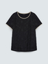 T-shirt with floral embroidery image number 4