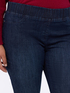 Dark wash denim jeggings image number 3