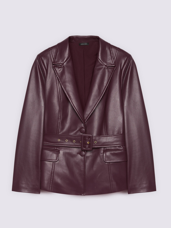 Blazer strutturato con cintura - vista alternativa | Fiorella Rubino