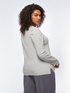 Lurex sweater with small pleats image number 1