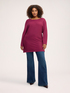 Viscose blend ribbed knitwear image number 4