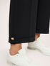 Pantaloni cropped con risvolto e bottone image number 3