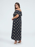 Chill Off-Shoulder Printed Dress image number 1