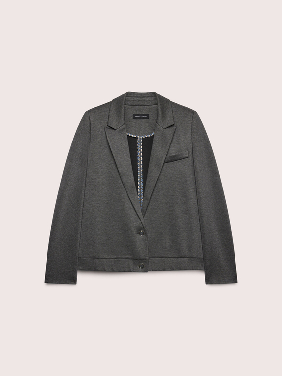 Cropped Blazer in Milano Stitch
