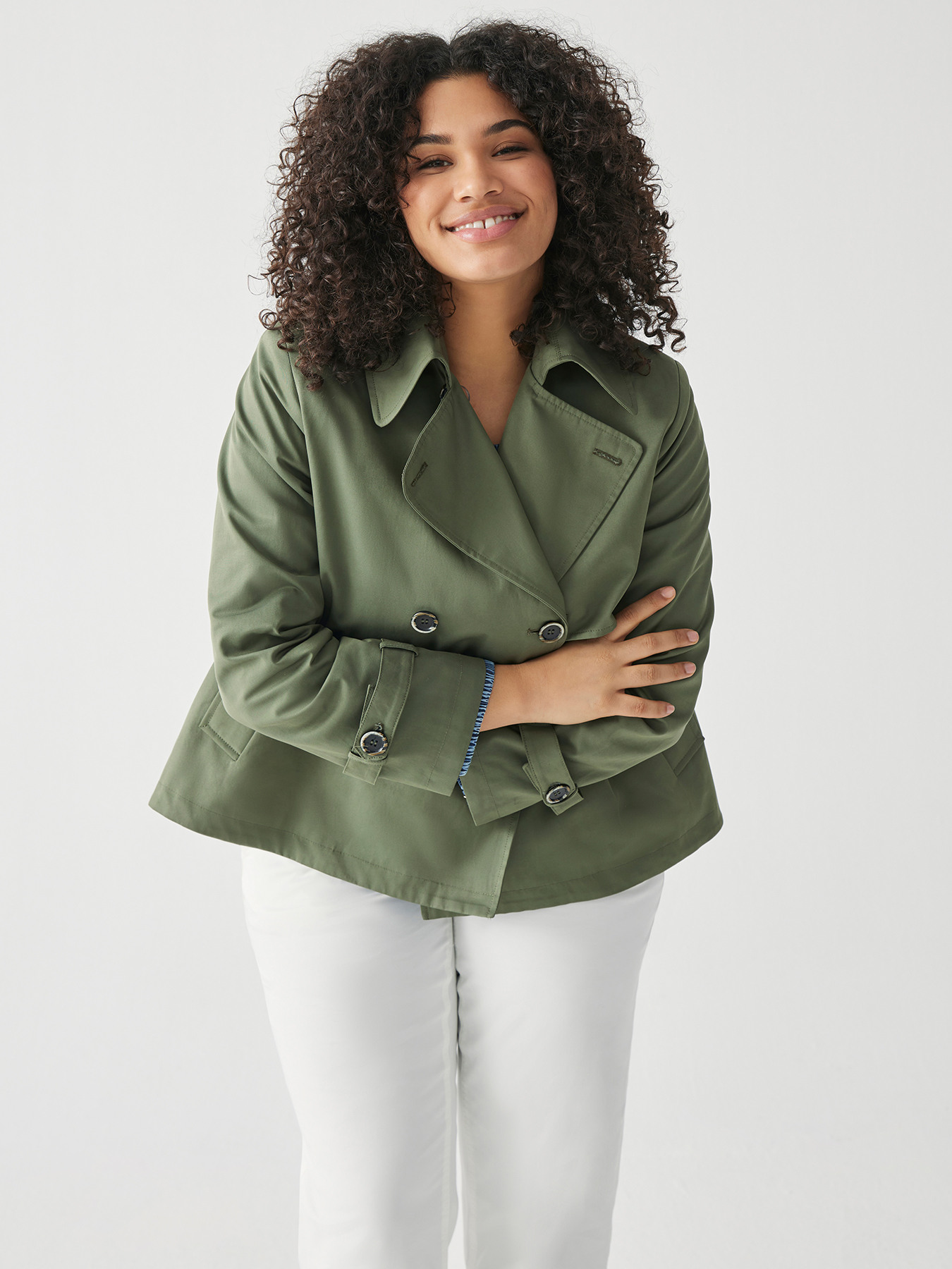 Short trench coat image number 0