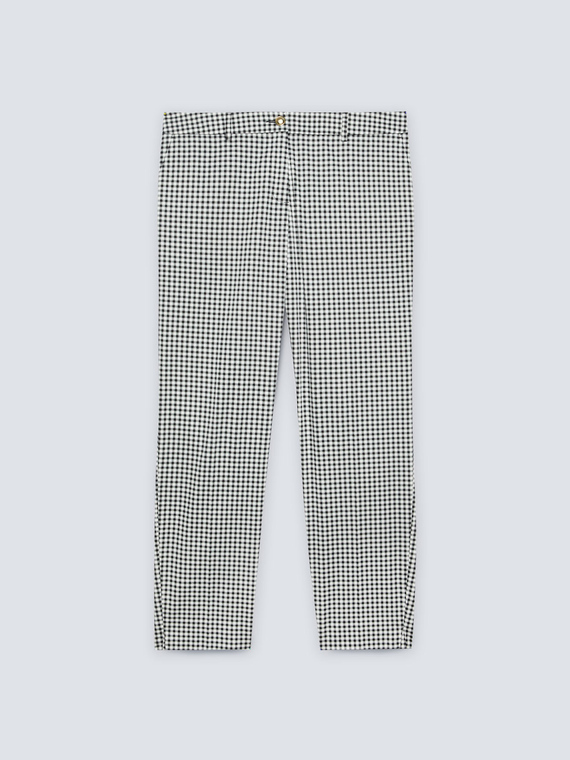 Vichy checked trousers