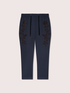 Jersey joggers with flock print image number 4