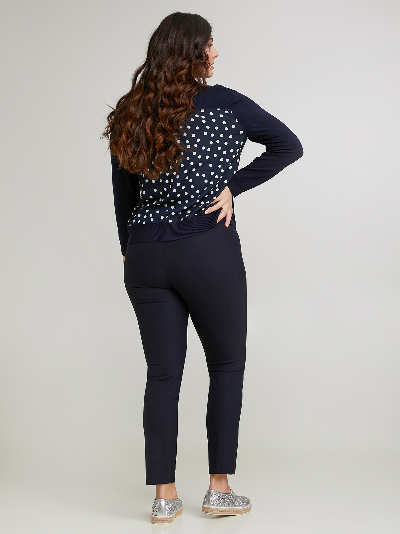 Pantaloni skinny con zip laterale image number 1