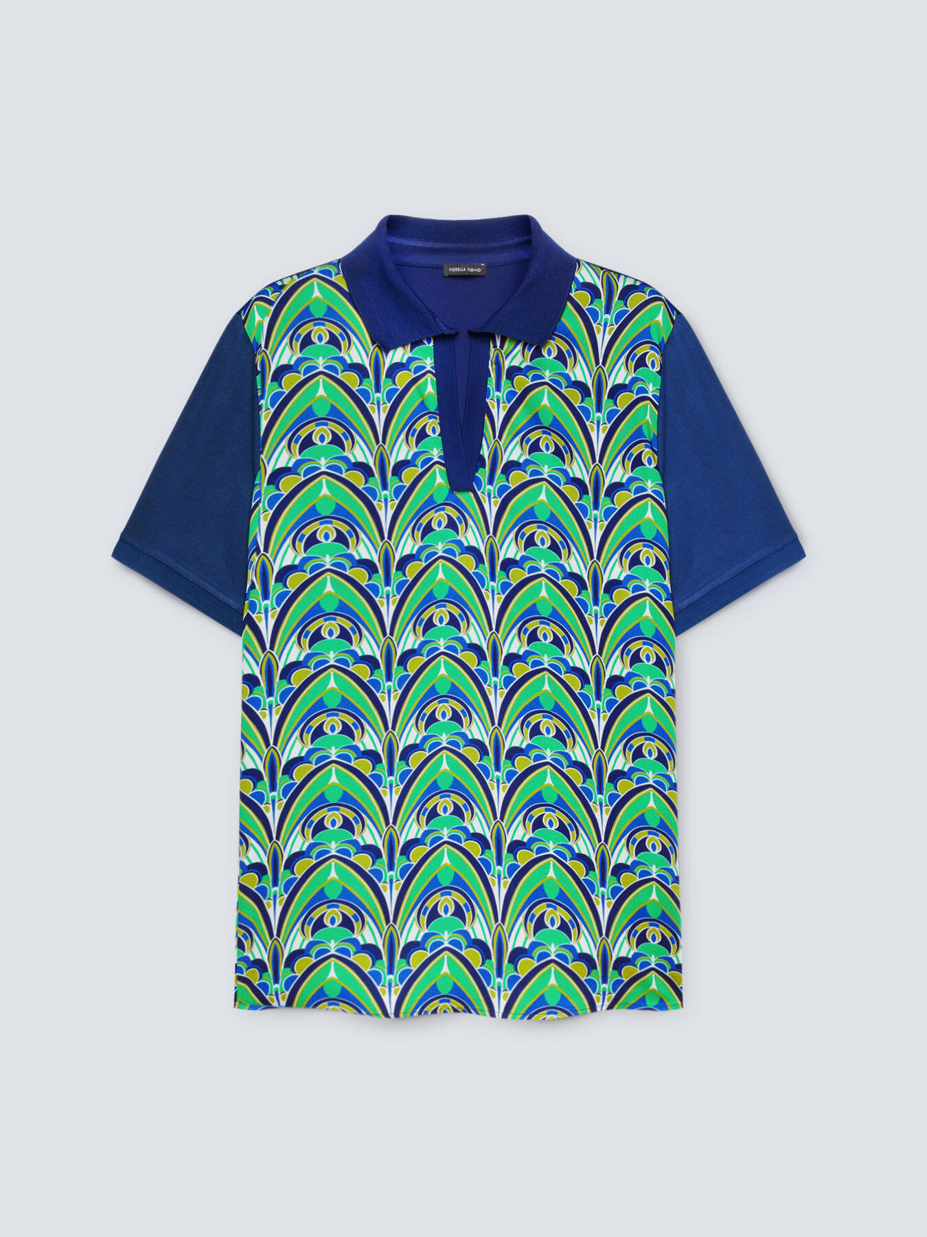 T-Shirt mit Kragen und Aufdruck image number 4