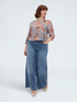 Floral print viscose blouse image number 2