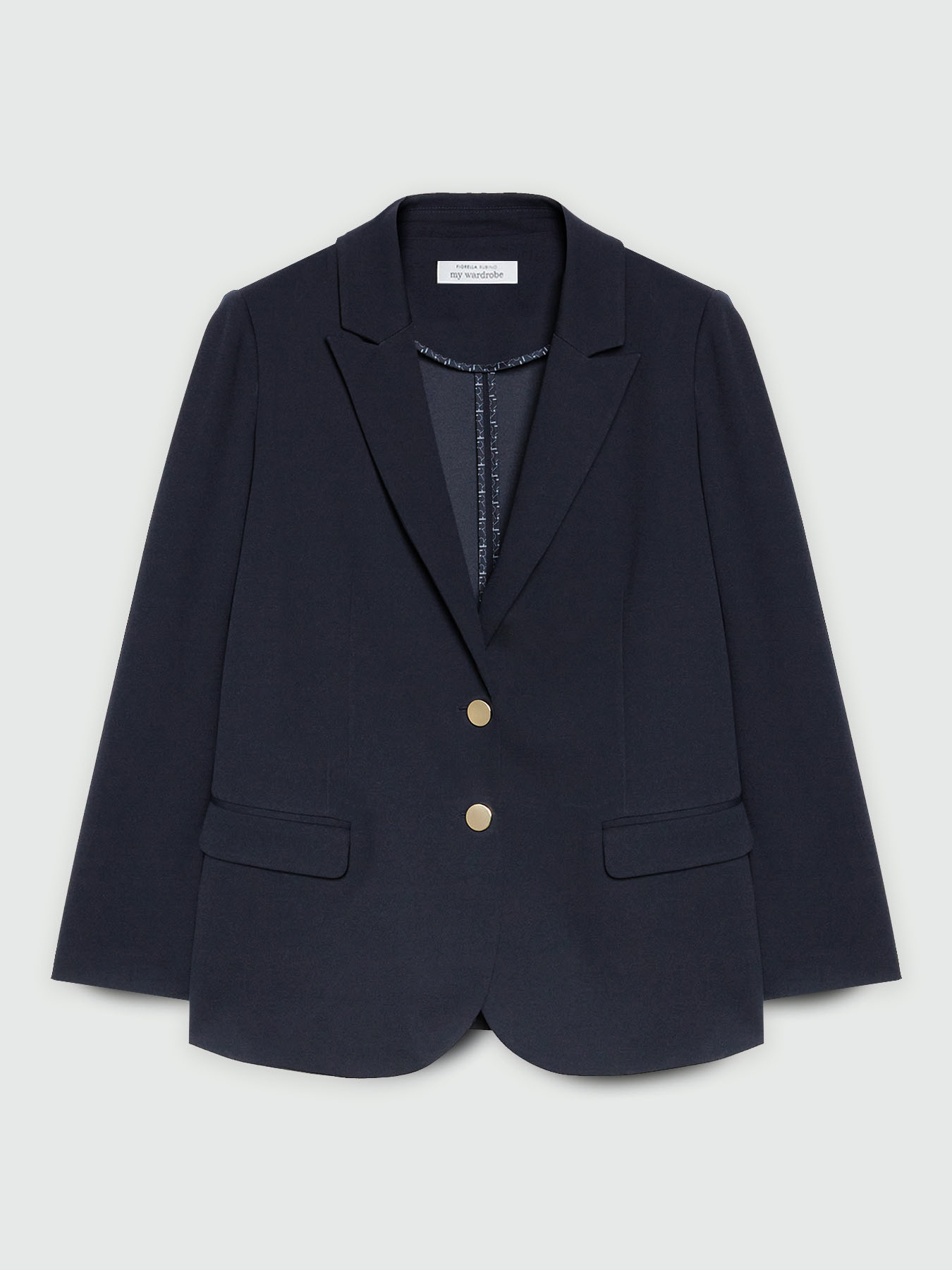 Crepe scuba fabric blazer image number 5