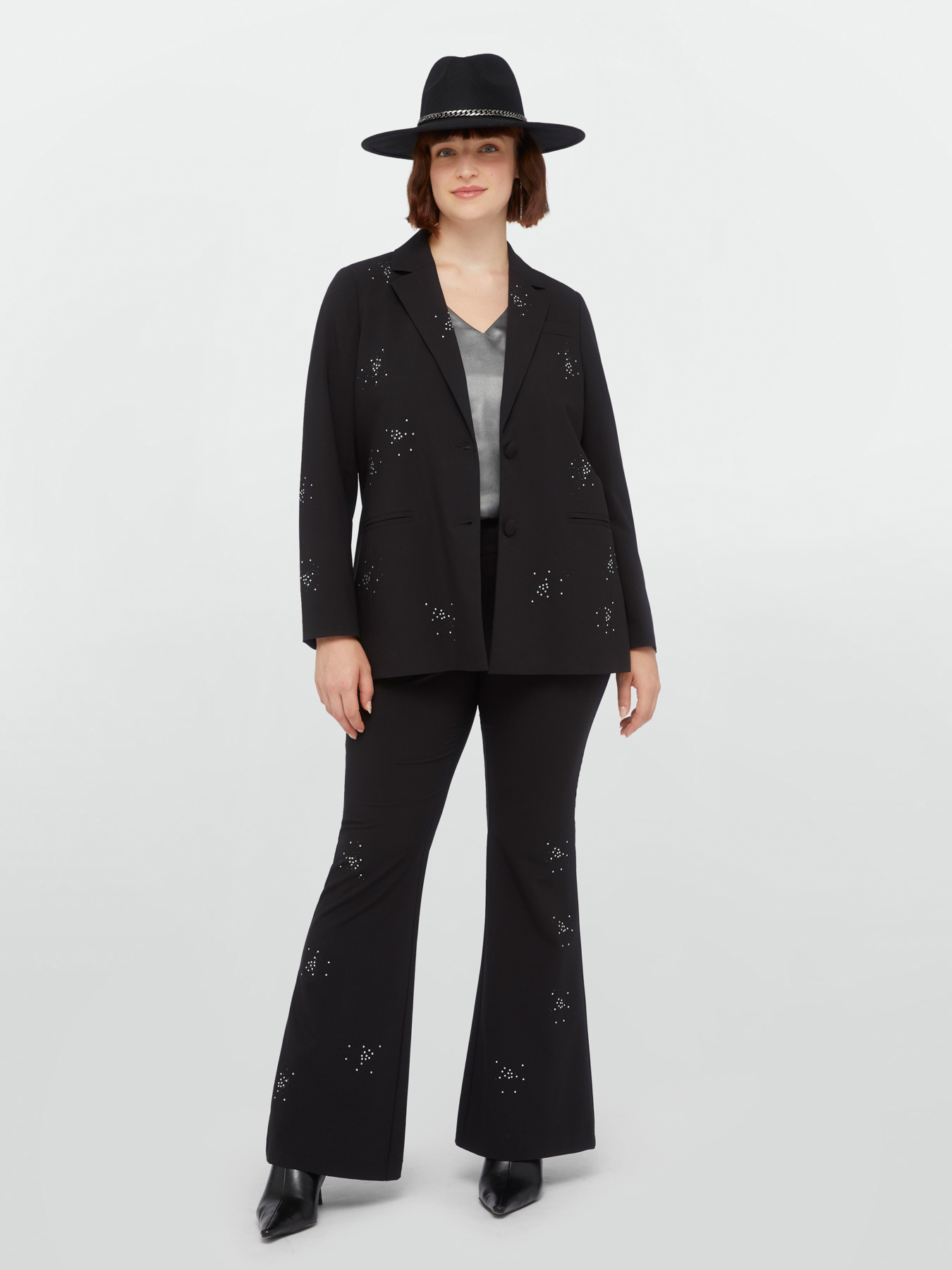 Long blazer with sparkles image number 2