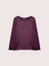 T-shirt bimaterica in raso e jersey image number 4