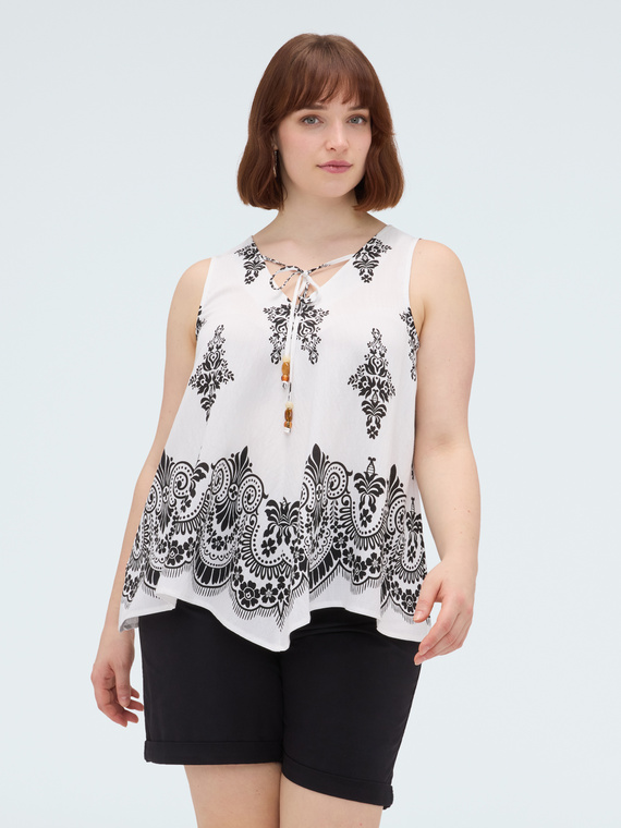 Viscose top with print