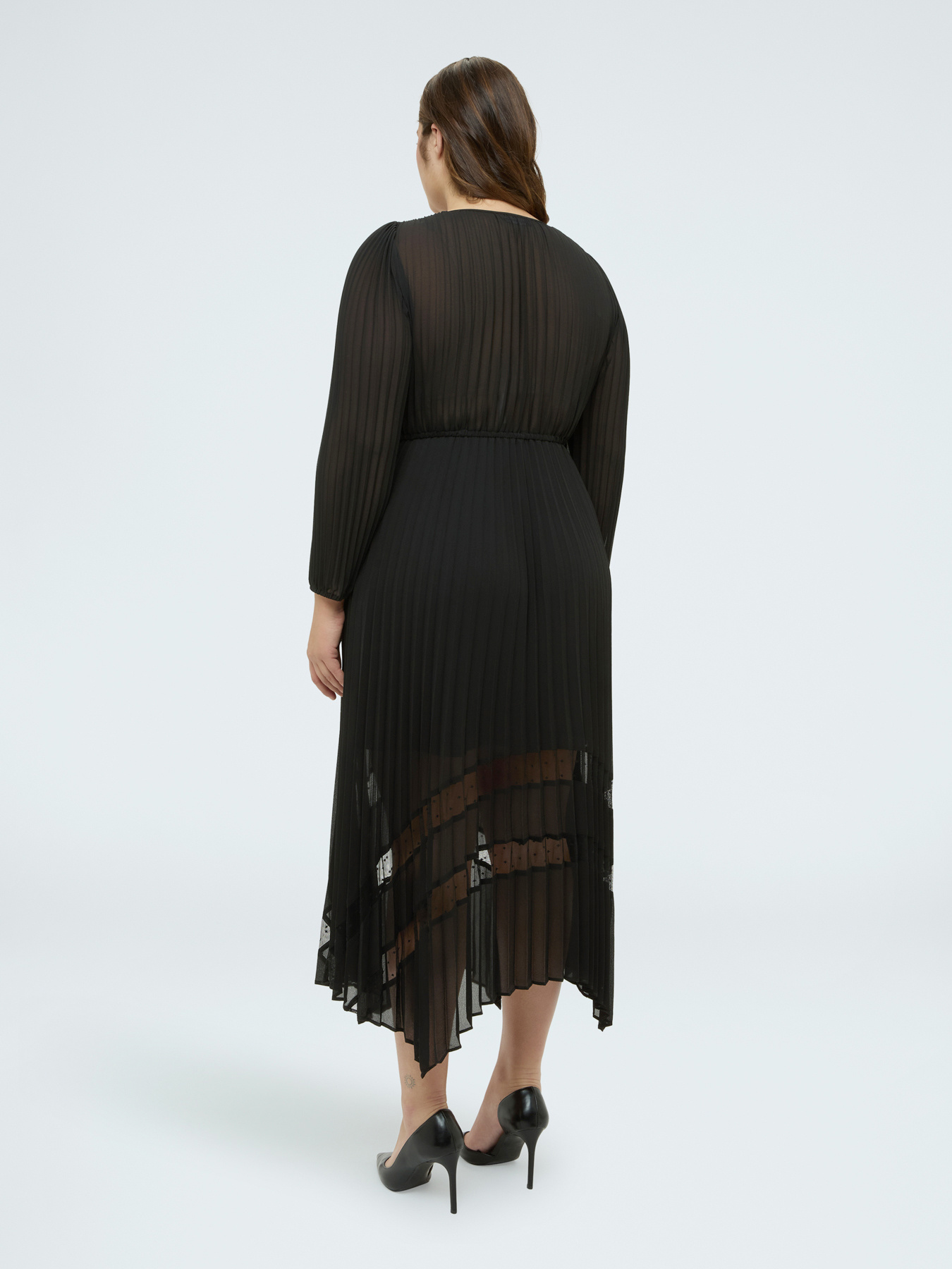 Kleid DREAM aus plissiertem Georgette image number 1