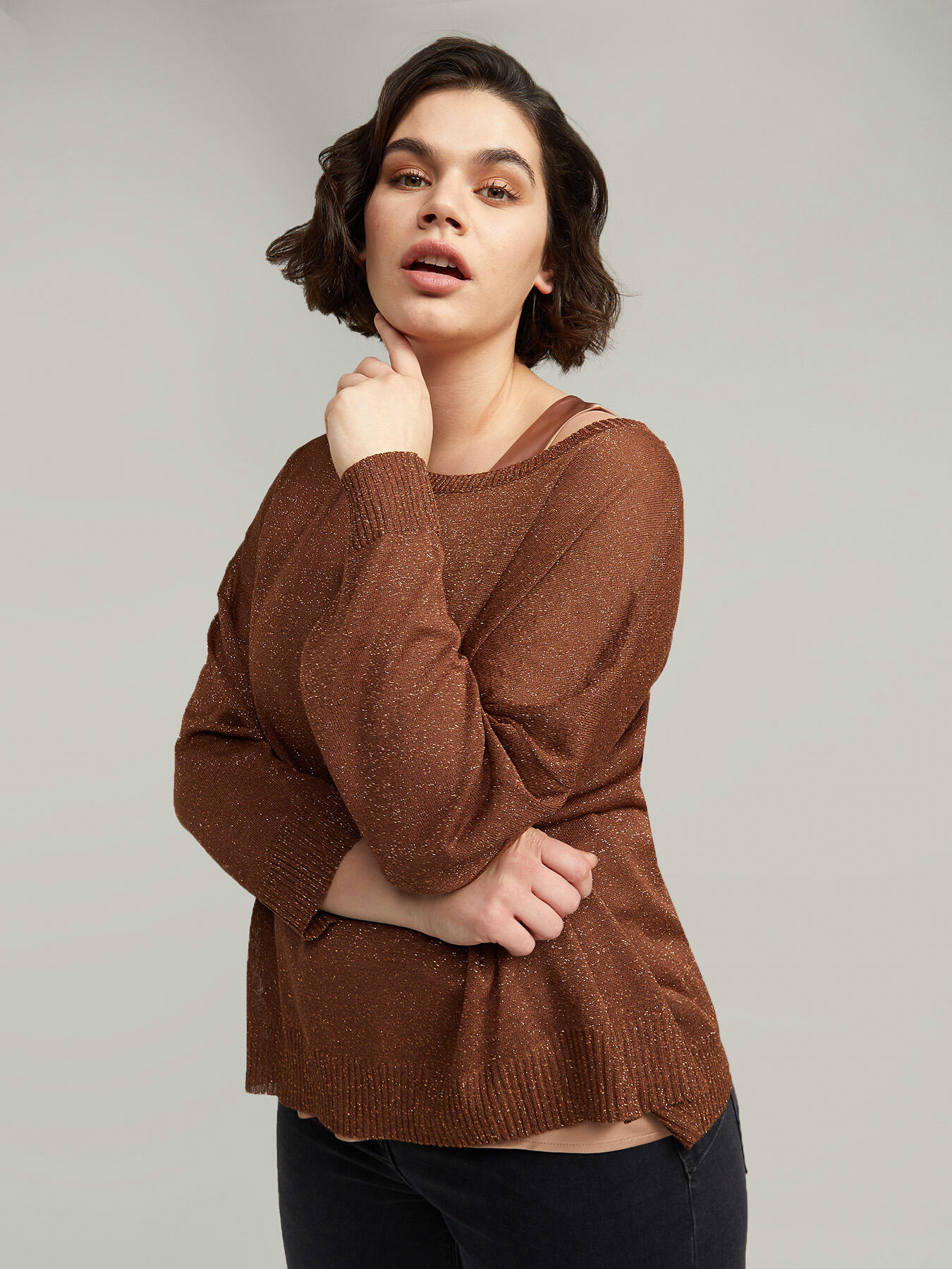 Lurex-Pullover image number 0