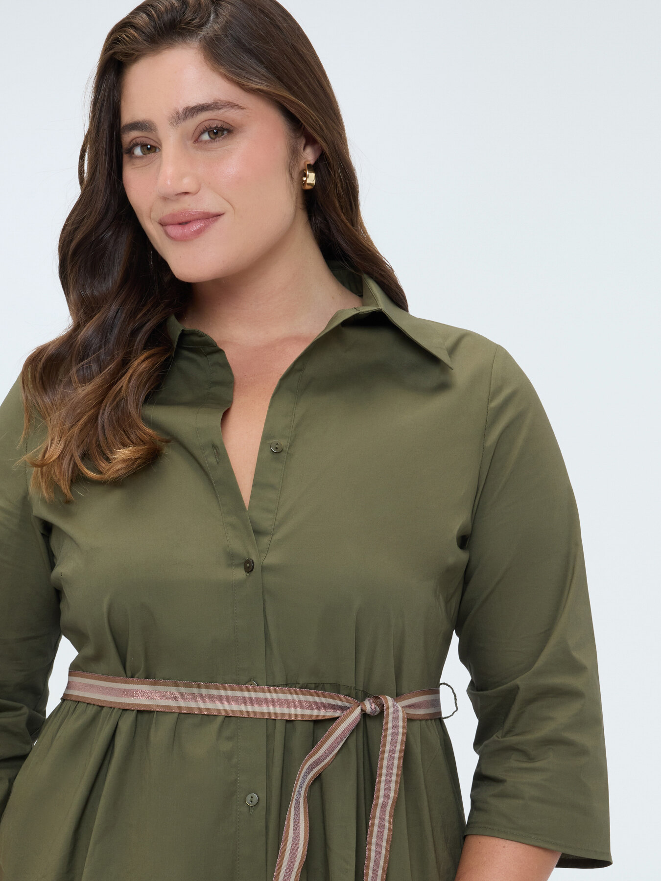 Power viscose shirt dress image number 3