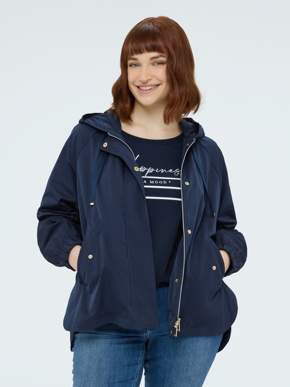 Parka avec capuche et maxi cordon de serrage