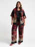 Trousers with tropical print image number 0