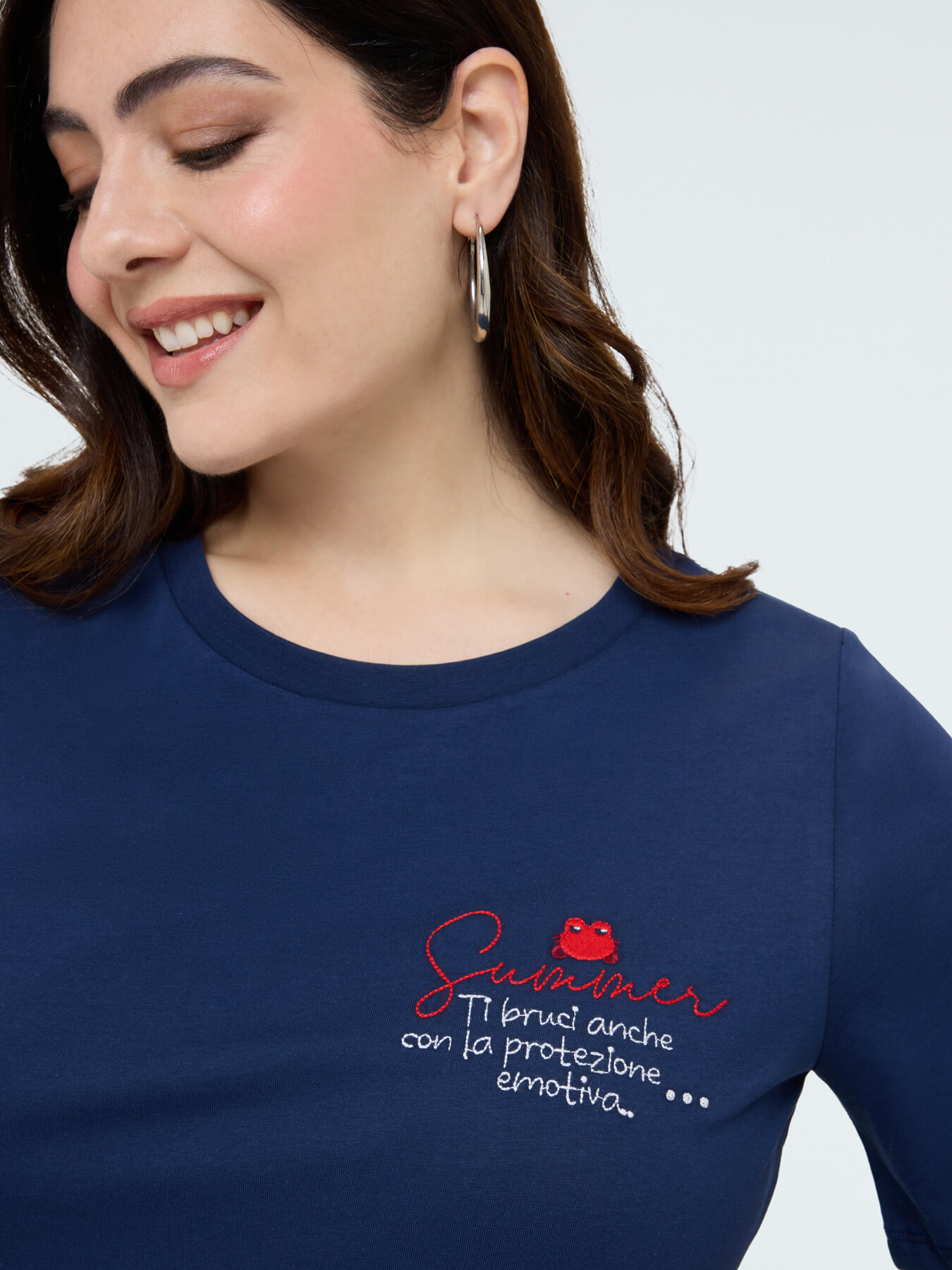 T-shirt in cotone con scritta image number 3