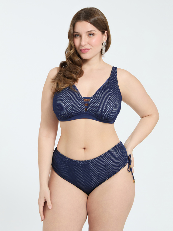 Bikini mit Chevron-Netz