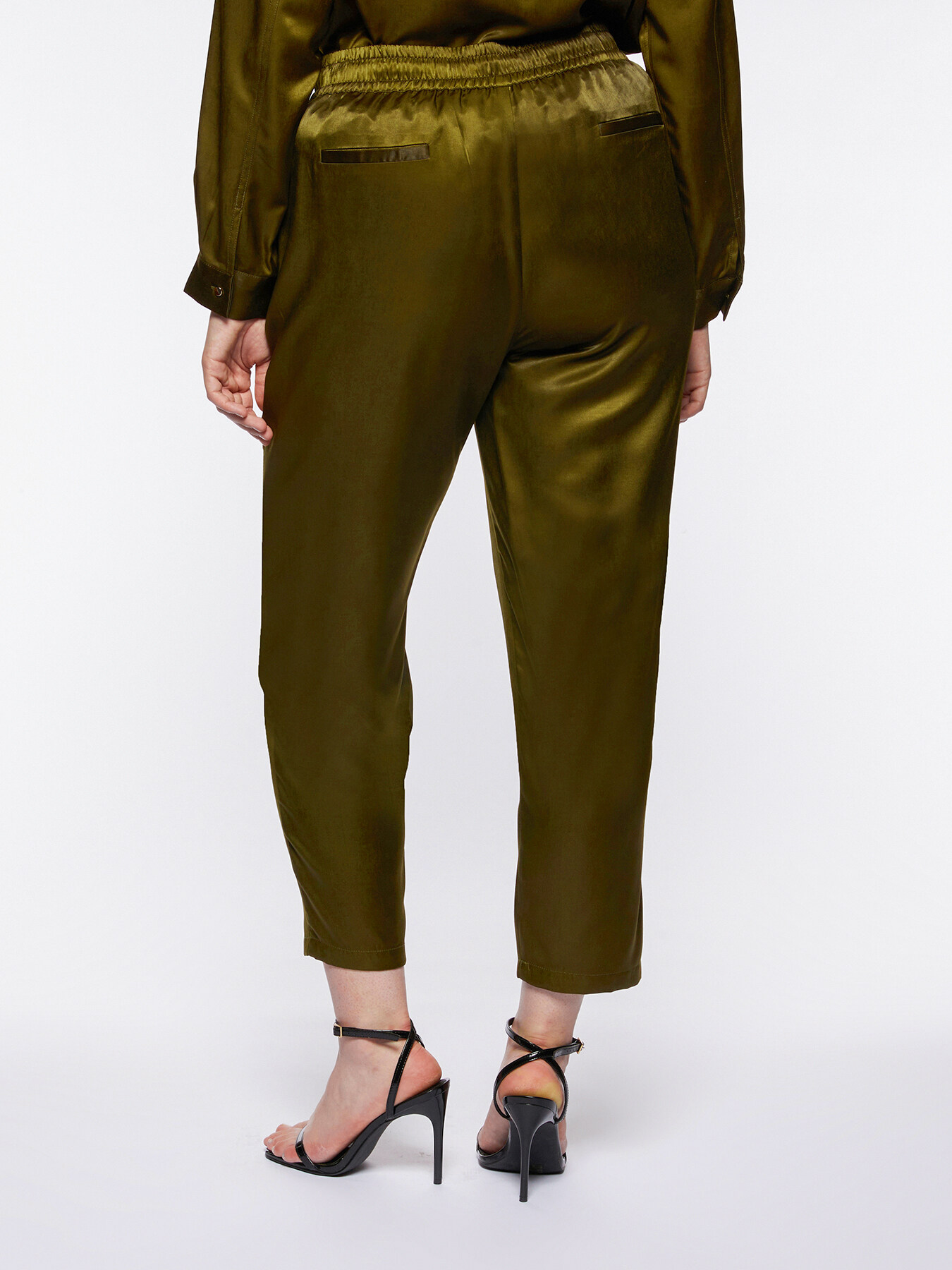 Satin joggers image number 1