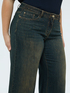 Jeans Wide Leg con applicazioni luminose image number 3
