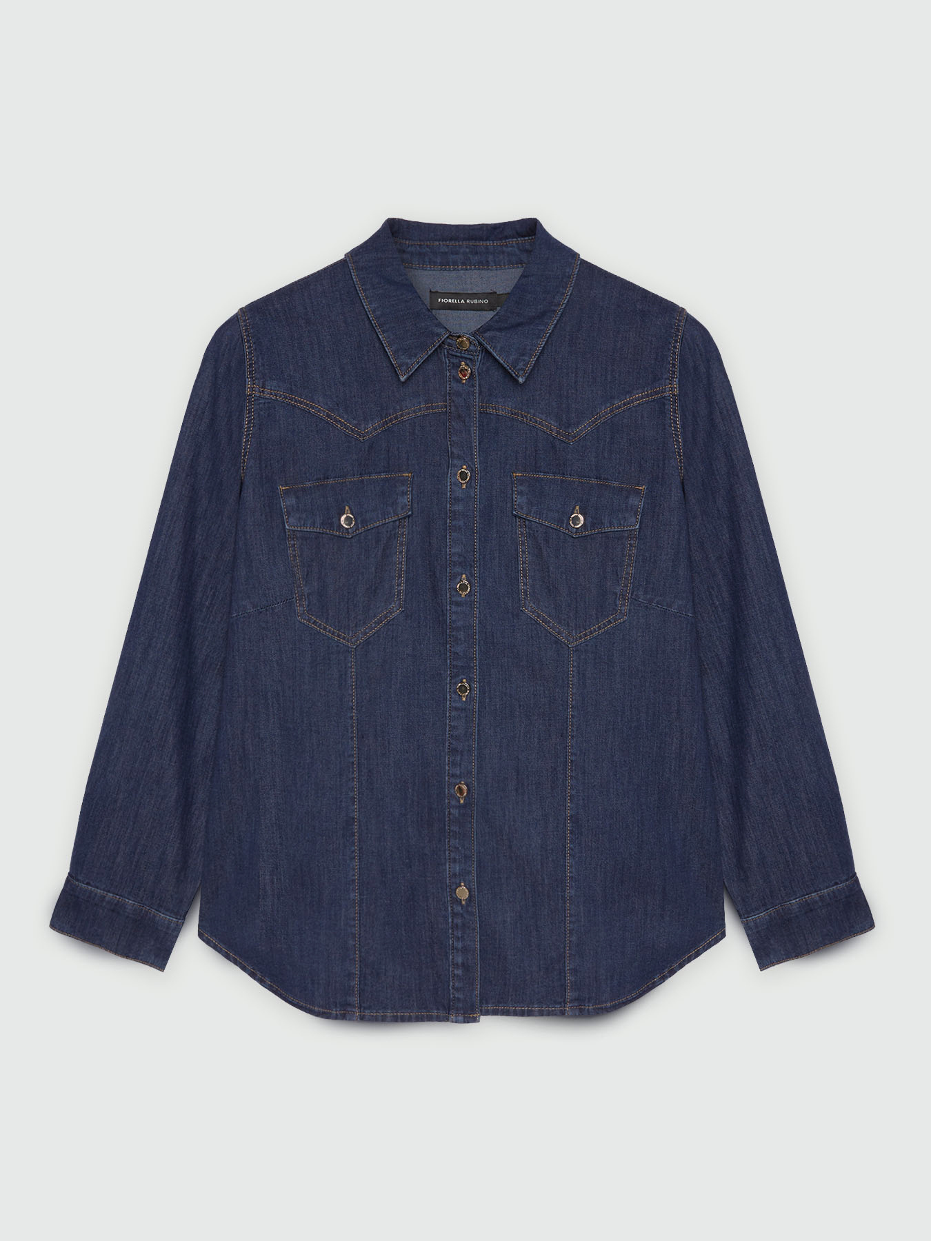 Denim shirt image number 4