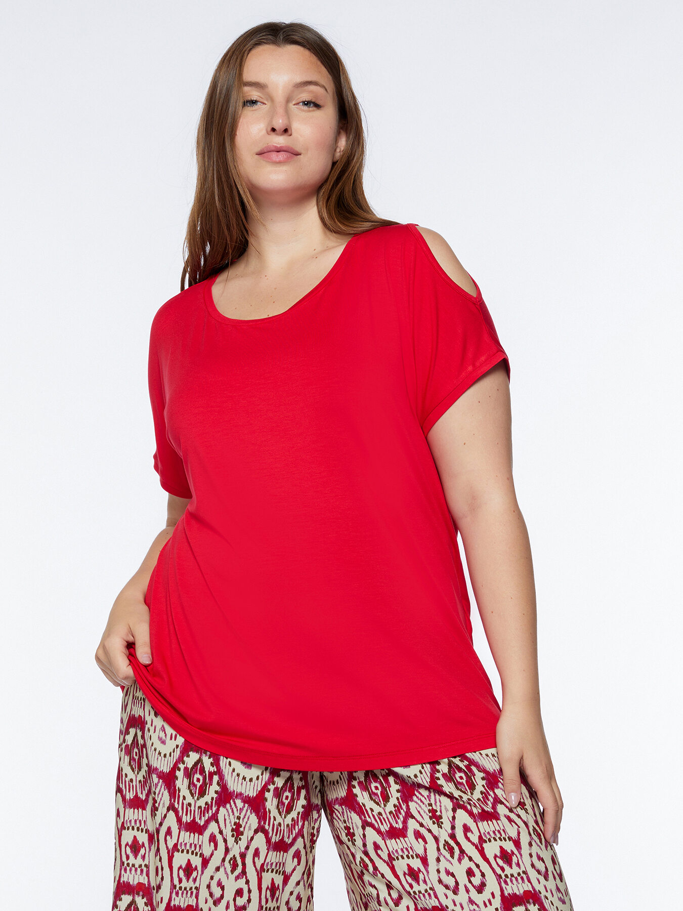 T-Shirt mit Cut-out-Details image number 0