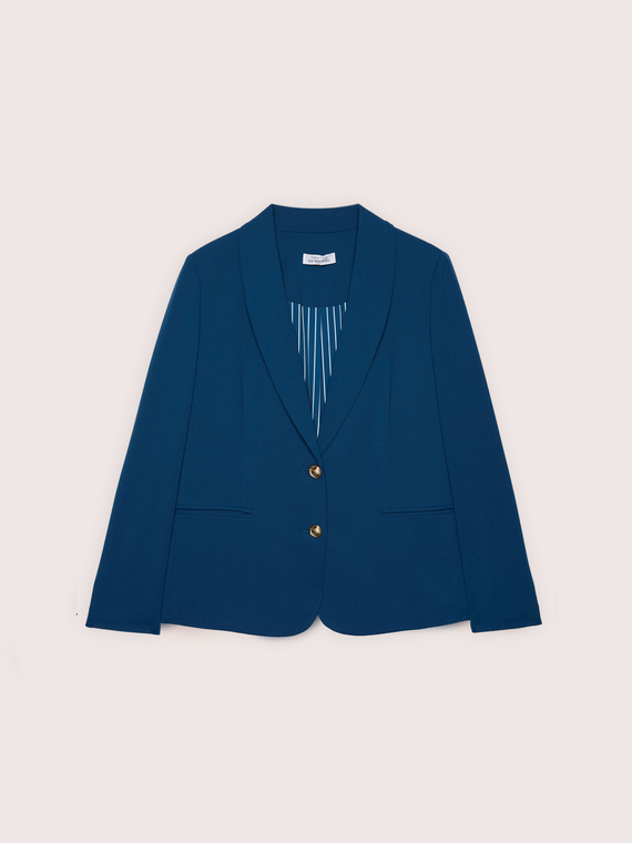 Cropped blazer in stretch fabric