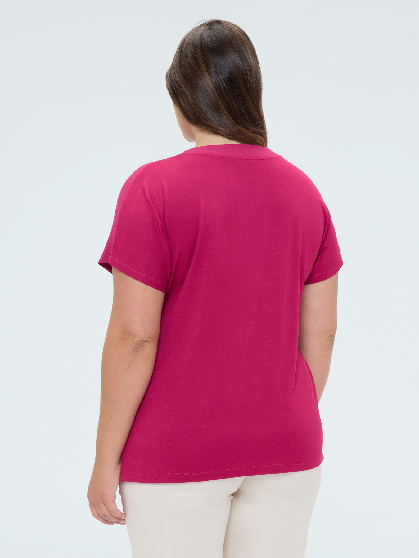 T-Shirt aus Viskose mit Perlendetail image number 1