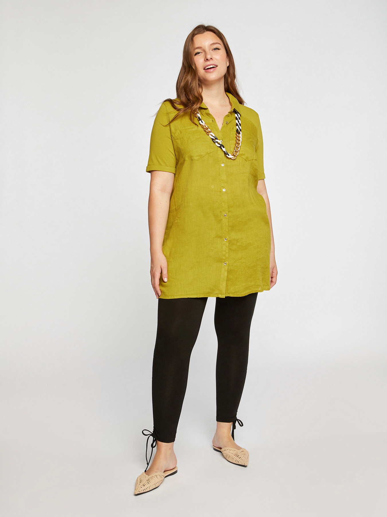 Legging avec cordon de serrage dans le bas image number 0