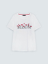 T-shirt en coton avec inscription BLOOM image number 4