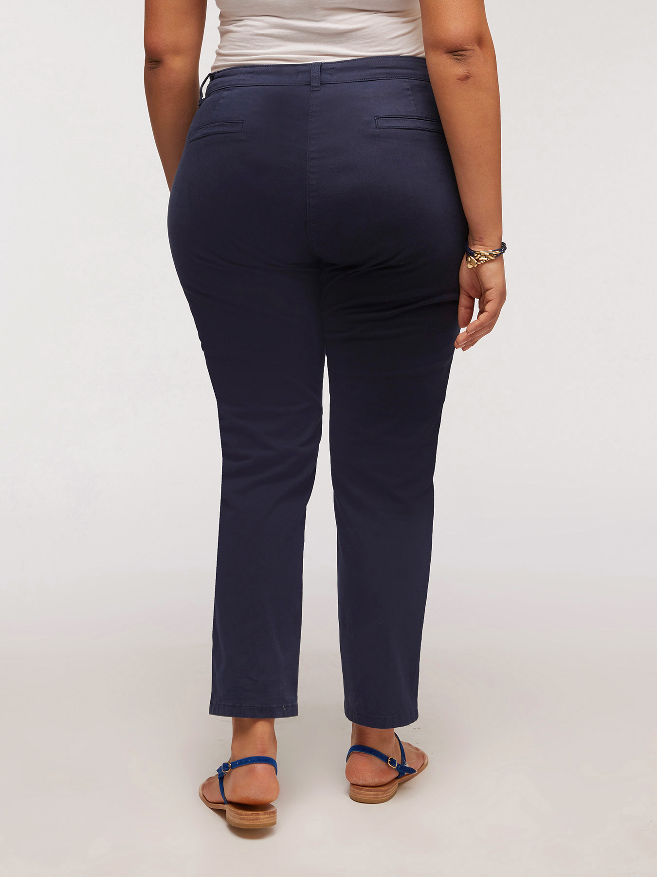 Pantaloni chinos in cotone image number 1