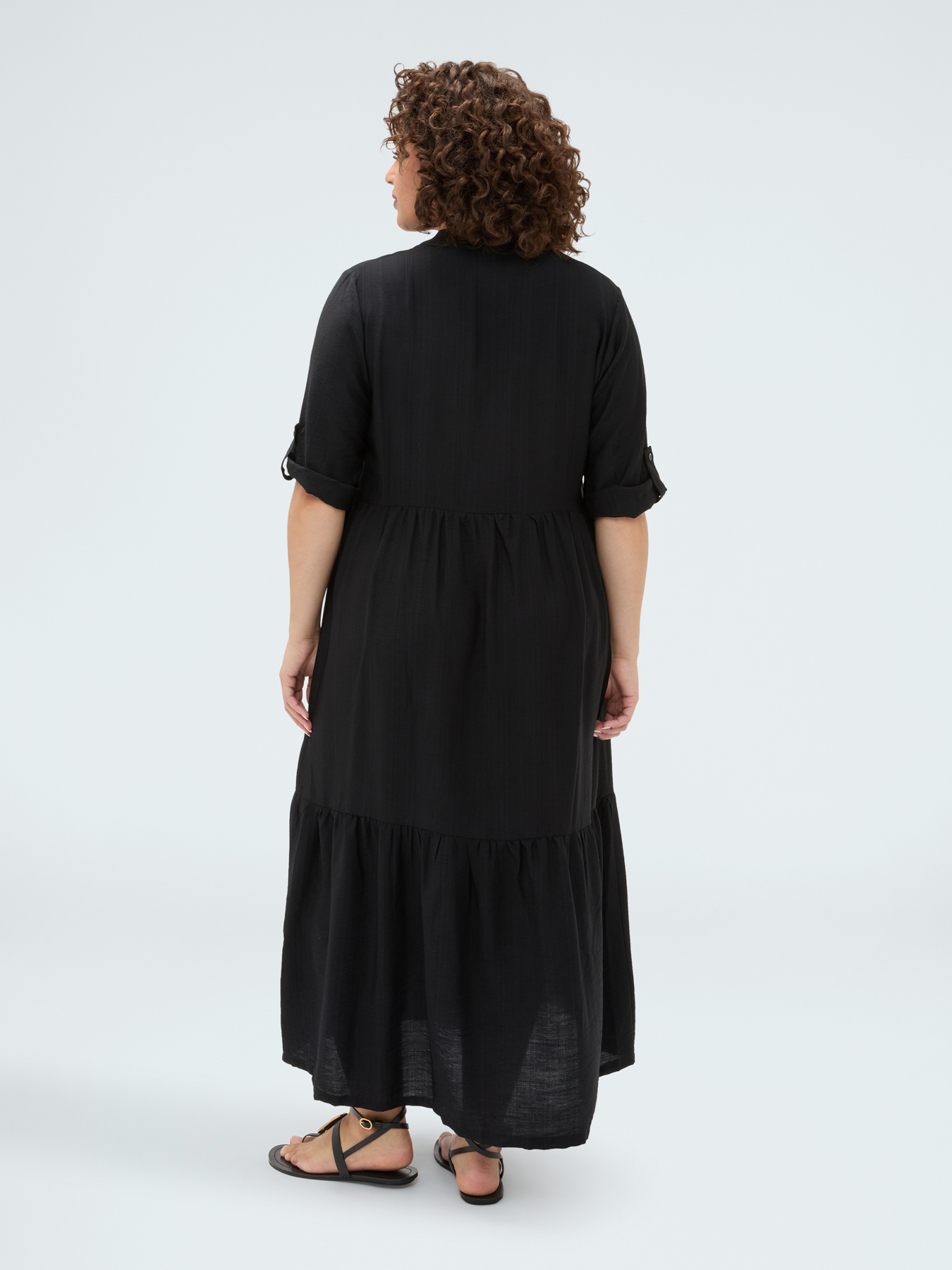 Power shirtdress in viscose blend image number 1