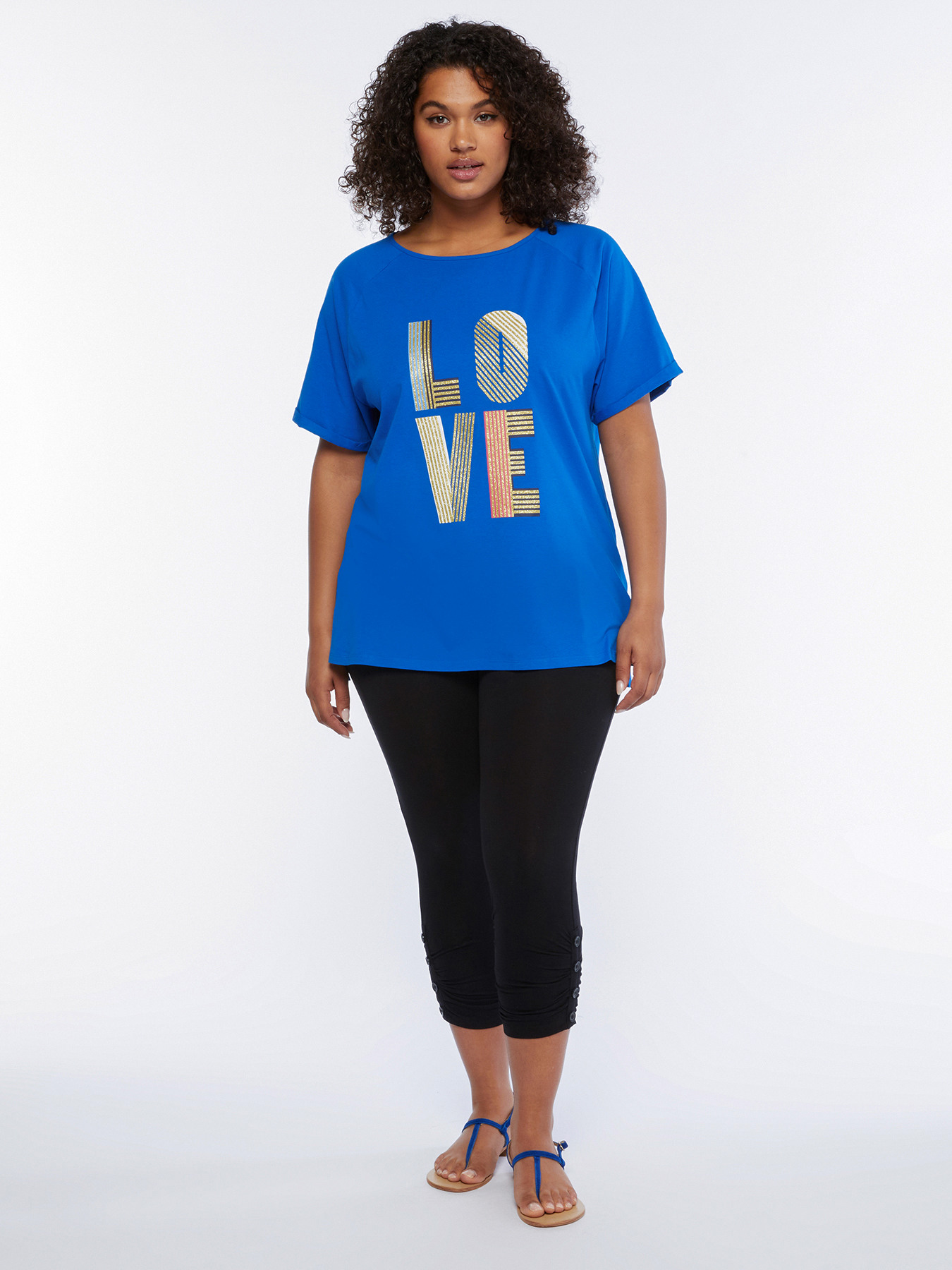 T-shirt con scritta "Love" image number 2