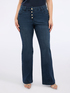 Jeans flare lavaggio blu image number 3