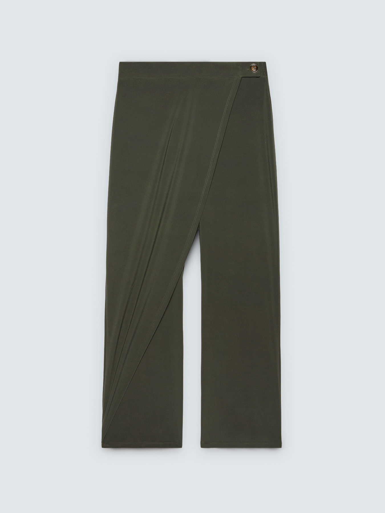 Jersey trousers with wrap closure image number 4