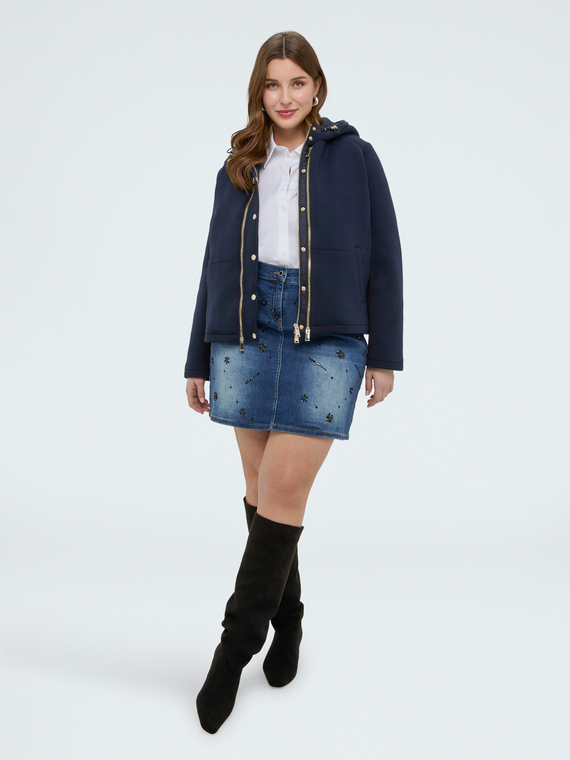 3-in-1-Jacke aus Scuba