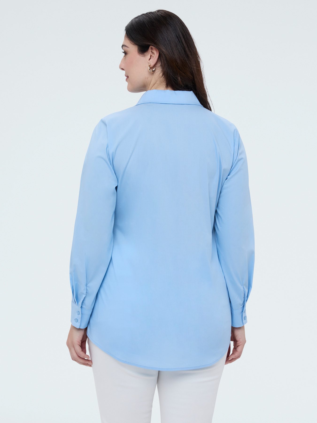 Chemise classique en popeline de coton image number 1