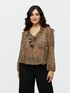 Blusa animalier con volantes por delante image number 2